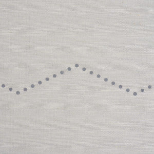 Rivet Stripe Sisal Dove 5016711 by Schumacher Designer Wallpaper