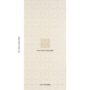 Beveled Frame Sisal Oyster 5016731 by Schumacher Designer Wallpaper
