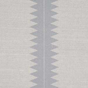 Bristle Stripe Sisal Dove 5016741 by Schumacher Designer Wallpaper