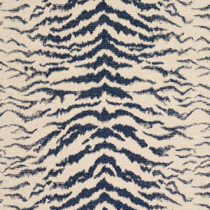 Shivalik Hills Tiger Indigo 84651 by Schumacher Designer Fabric