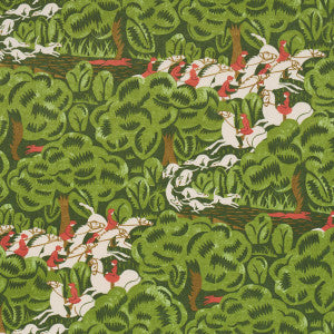 Margaret Schloeman'S Fox Chase Forest 182340 by Schumacher Designer Fabric