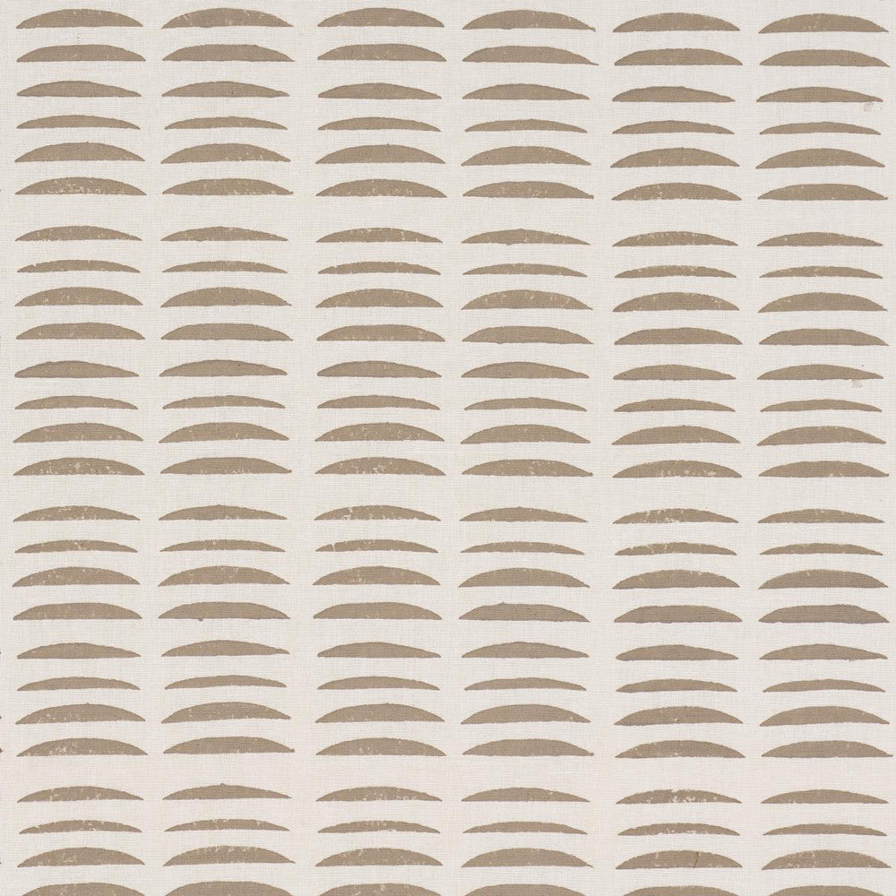 Parable Hand Block Sand 182472 by Schumacher Designer Fabric Hadiya Williams 3.38" - Swanky Fabrics -