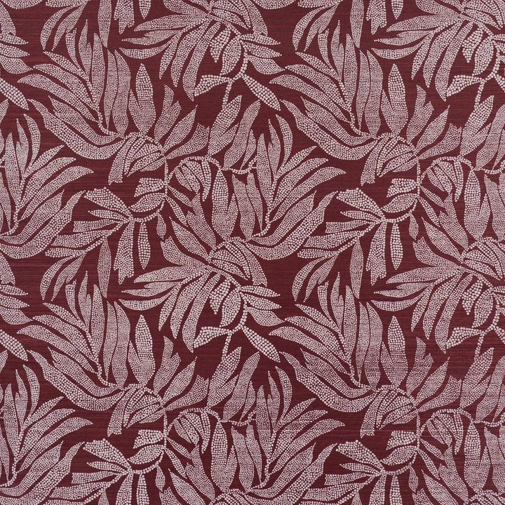 Tayrona Palm Mosaic Sisal Coconut Latte 5016952 by Schumacher Designer Wallpaper Johanna Ortiz 18.0" - Swanky Fabrics -