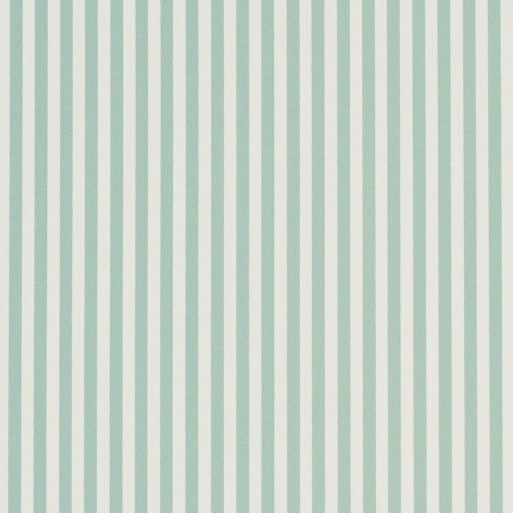 Emma Stripe Narrow Teal 5017195 by Schumacher Designer Wallpaper Perennial Favorites - Swanky Fabrics -
