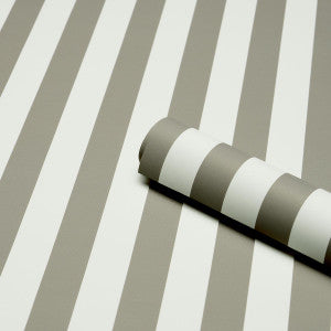Emma Stripe Gray 5017224 by Schumacher Designer Wallpaper