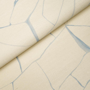 Filigree Sisal Sky 5017230 by Schumacher Designer Wallpaper