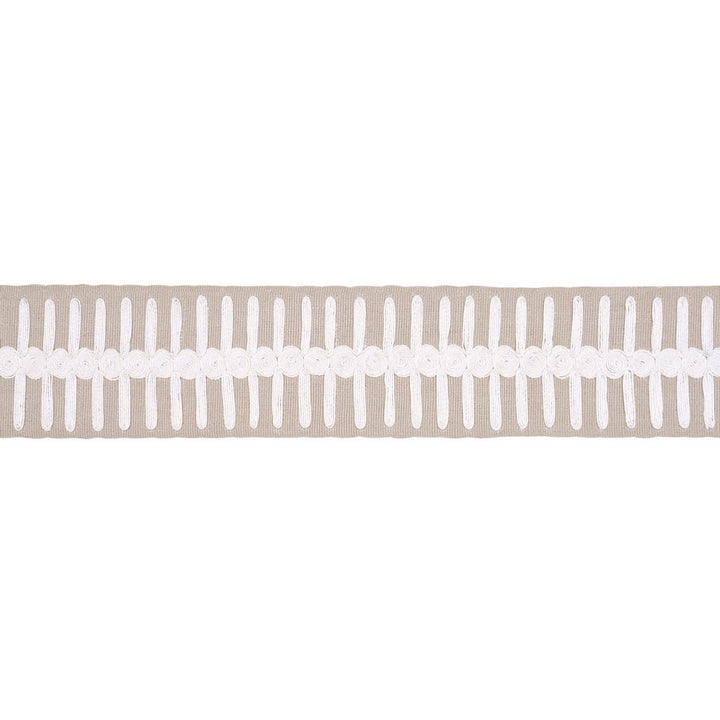 Castille Tape Natural 70747 by Schumacher Designer Trim Perennial Favorite Trims - Swanky Fabrics -