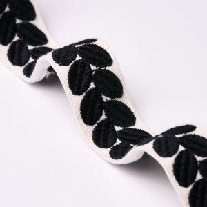 Berkeley Tape Narrow Black 79915 by Schumacher Designer Trim