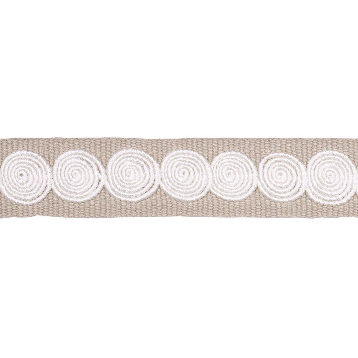 Castille Tape Narrow Neutral 83884 by Schumacher Designer Trim Perennial Favorite Trims - Swanky Fabrics -