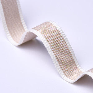 Sandpiper Tape Narrow Natural 83891 by Schumacher Designer Trim