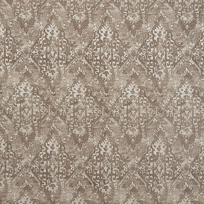 Ankara Truffle 71143 by Schumacher Designer Fabric New-Opulence 56% Viscose, 44% Cotton Martindale 25,000 Horizontal: 13.75 and Vertical: 28.75 54.75 - Swanky Fabrics -
