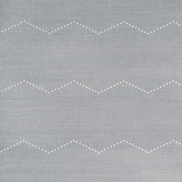Rivet Stripe Sisal Chambray 5016710 by Schumacher Designer Wallpaper Textured & Woven Wallcoverings 6.75" - Swanky Fabrics -