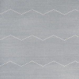 Rivet Stripe Sisal Chambray 5016710 by Schumacher Designer Wallpaper