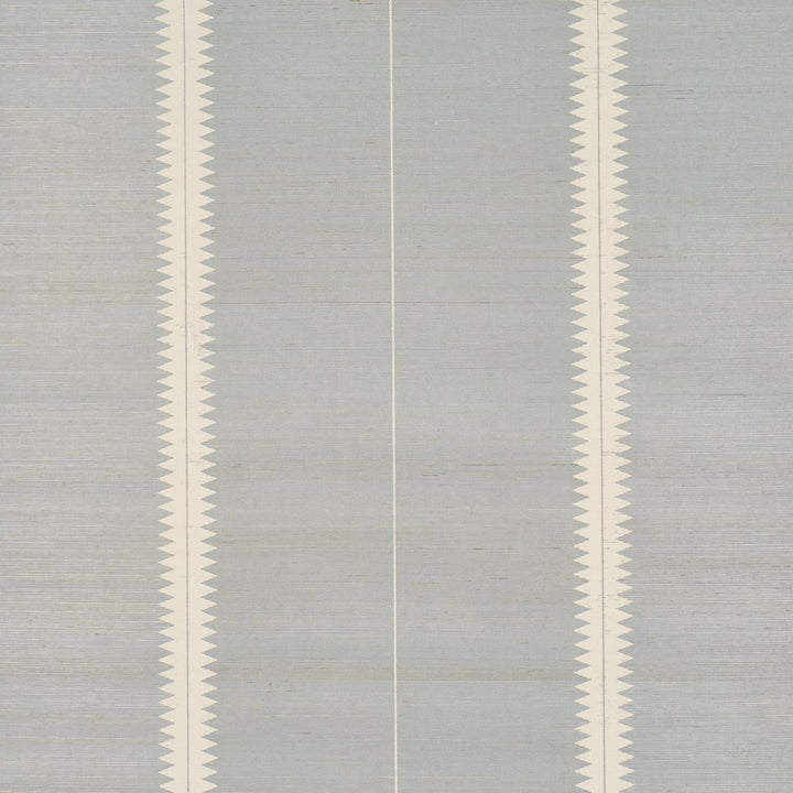 Bristle Stripe Sisal Mineral 5016740 by Schumacher Designer Wallpaper Textured & Woven Wallcoverings 17.0" - Swanky Fabrics -