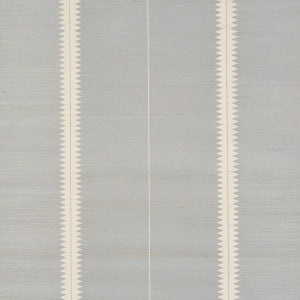 Bristle Stripe Sisal Mineral 5016740 by Schumacher Designer Wallpaper