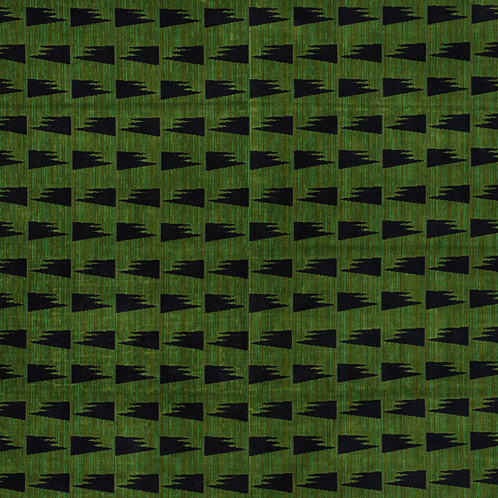 Tutsi Green 71222 by Schumacher Designer Fabric DAVID KAIHOI COTTON 56% RAYON 44% UNITED STATES OF AMERICA </p><p>Repeat: Horizontal: 4 1/4" (11CM) and Vertical: 6 5/8" (17CM) 51 - Swanky Fabrics -