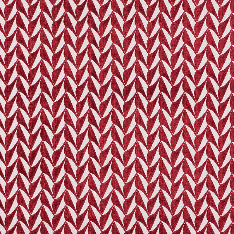 Spades Red 71230 by Schumacher Designer Fabric DAVID KAIHOI COTTON 89% POLYESTER 11% UNITED STATES OF AMERICA </p><p>Repeat: Horizontal: 2 1/2" (6CM) and Vertical: 1 3/4" (4CM) 50.5 - Swanky Fabrics -