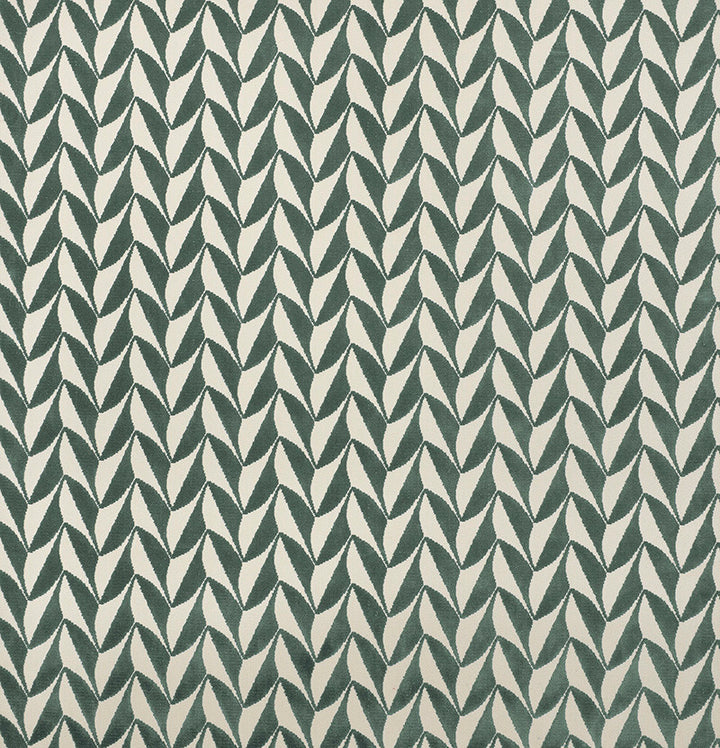 Spades Mineral 71232 by Schumacher Designer Fabric David-Kaihoi 89% Cotton, 11% Polyester - Horizontal: 2.5 and Vertical: 1.75 50.5 - Swanky Fabrics -