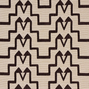 Turkish Step Brown 71244 by Schumacher Designer Fabric