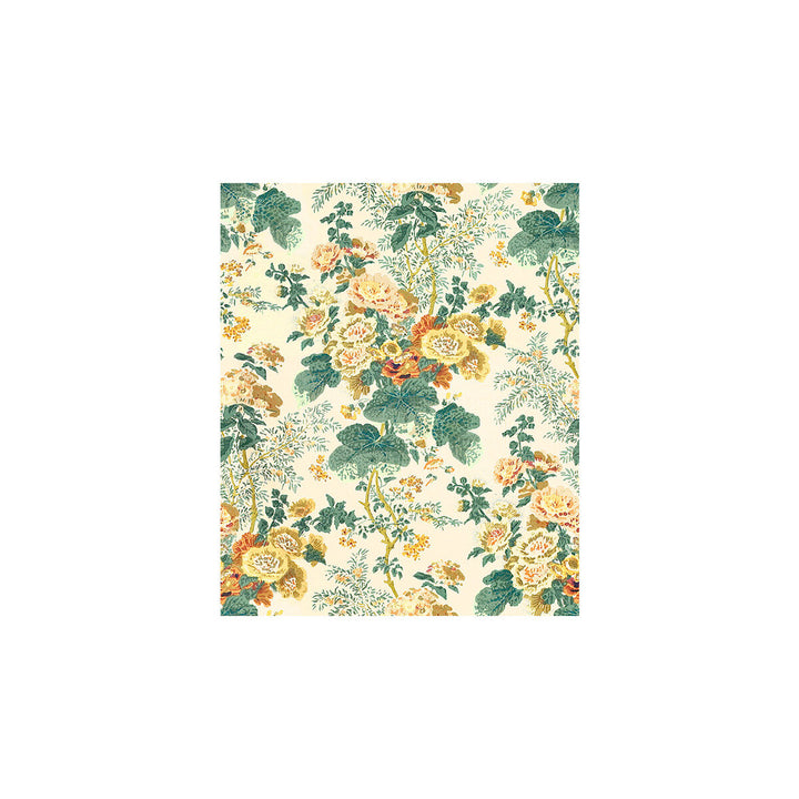 Hollyhock Hdb Yellow by Lee Jofa Designer Fabric COTTON - 100% Thailand LIGHT Horizontal: 0 and Vertical: 40.25 47 - Swanky Fabrics -