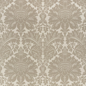 Maggiore Damasco Alabaster 71284 by Schumacher Designer Fabric