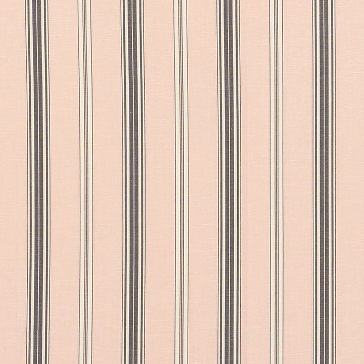 Coco Stripe Blush 71293 by Schumacher Designer Fabric ESSENTIALS: STRIPES II See Sample INDIA - </p><p>Repeat: Horizontal: 4 1/2" (12CM) and Vertical: - 55 3/4" (142 CM) - Swanky Fabrics -