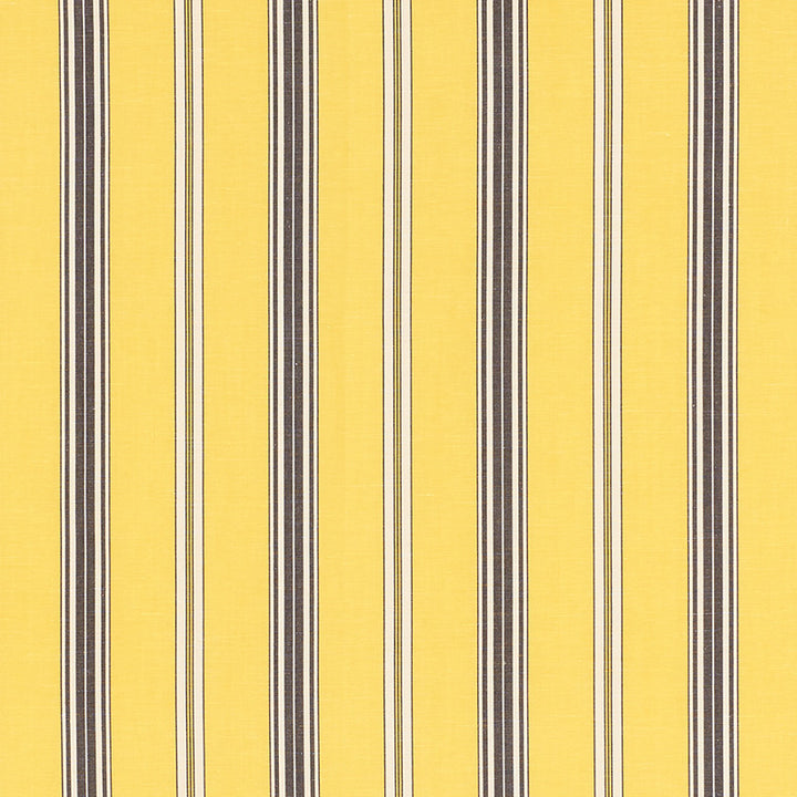 Coco Stripe Yellow 71294 by Schumacher Designer Fabric Essentials-Stripes-Ii 65% Cotton, 35% Linen - Horizontal: 4.5 and Vertical: - 55.75 - Swanky Fabrics -