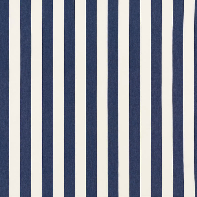 Andy Stripe Navy 71323 by Schumacher Fabric Schumacher Fabric Andy Stripe Navy 71323Fabric COTTON 100% INDIA </p><p>Repeat: H: HORZ. 5 1/2" (14CM) , V: 55 - Fabric Carolina -