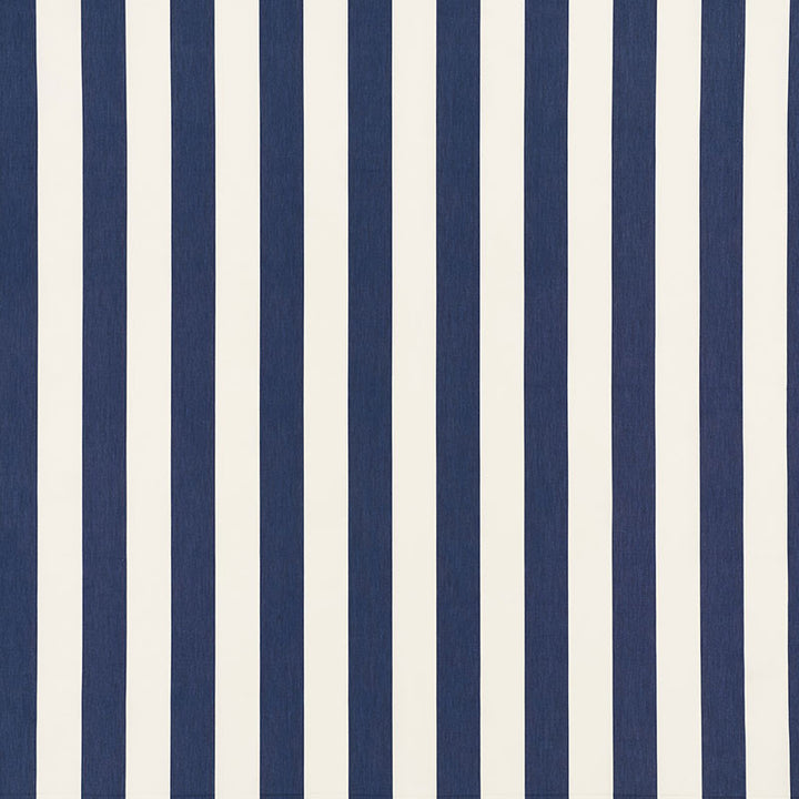Andy Stripe Navy 71323 by Schumacher Designer Fabric ESSENTIALS: CLASSIC STRIPES See Sample INDIA - </p><p>Repeat: Horizontal: 5 1/2" (14CM) and Vertical: - 55" (140CM) - Swanky Fabrics -