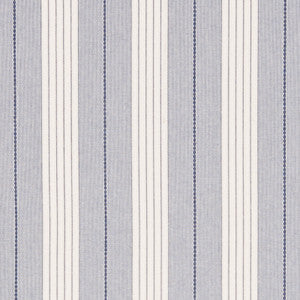 Audrey Stripe Navy 71370 by Schumacher Designer Fabric