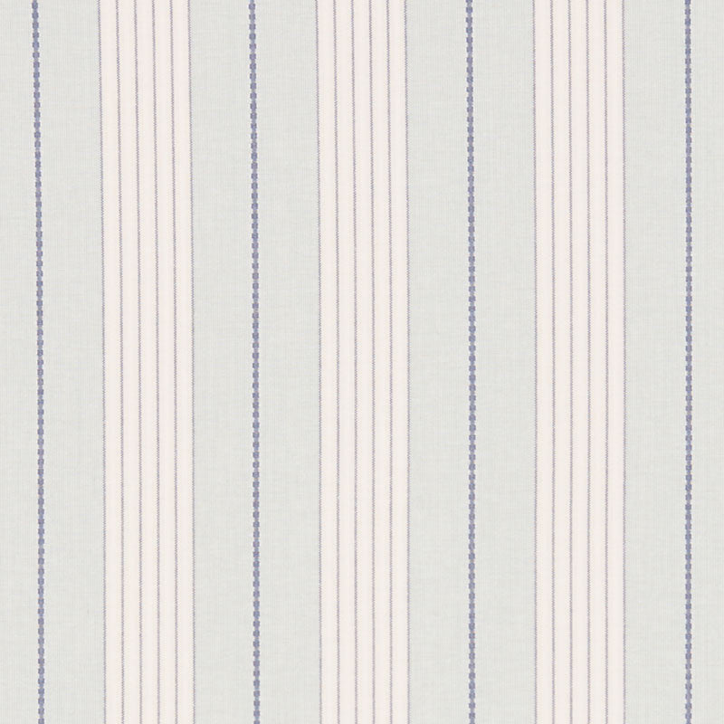 Audrey Stripe Sky 71371 by Schumacher Fabric Schumacher Fabric Audrey Stripe Sky 71371Fabric COTTON 100% INDIA </p><p>Repeat: H: HORZ. 4 3/4" (12CM) , V: 54 - Fabric Carolina -