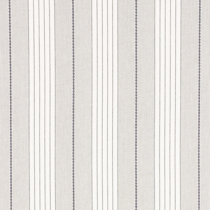 Audrey Stripe Grey 71372 by Schumacher Designer Fabric Essentials-Stripes-Ii 100% Cotton - Horizontal: 4.75 and Vertical: - 54 - Swanky Fabrics -