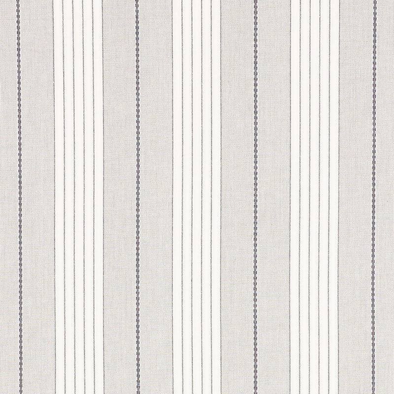 Audrey Stripe Grey 71372 by Schumacher Fabric Schumacher Fabric Audrey Stripe Grey 71372Fabric COTTON 100% INDIA </p><p>Repeat: H: HORZ. 4 3/4" (12CM) , V: 54 - Fabric Carolina -
