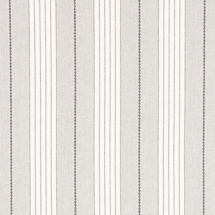 Audrey Stripe Grey 71372 by Schumacher Designer Fabric ESSENTIALS: STRIPES II COTTON 100% INDIA </p><p>Repeat: Horizontal: 4 3/4" (12CM) and Vertical: 54 - Swanky Fabrics -