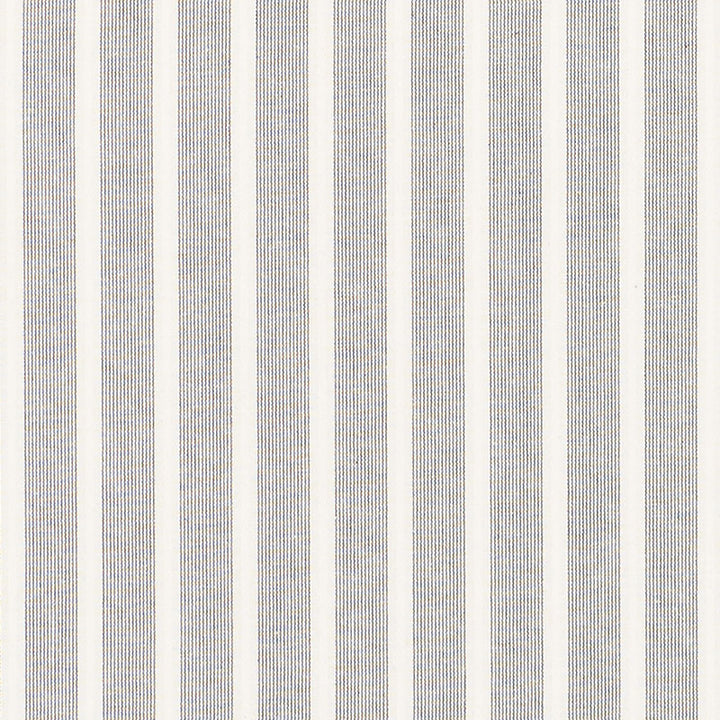 Jean Stripe Grey 71380 by Schumacher Designer Fabric ESSENTIALS: STRIPES II See Sample INDIA - </p><p>Repeat: Horizontal: 1" (3CM) and Vertical: - 54" (137 CM) - Swanky Fabrics -