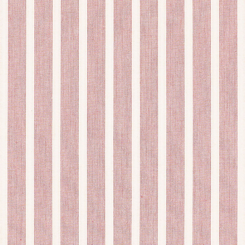 Jean Stripe Red 71382 by Schumacher Fabric Schumacher Fabric Jean Stripe Red 71382Fabric COTTON 100% INDIA </p><p>Repeat: H: HORZ. 1" (3CM) , V: 54 - Fabric Carolina -