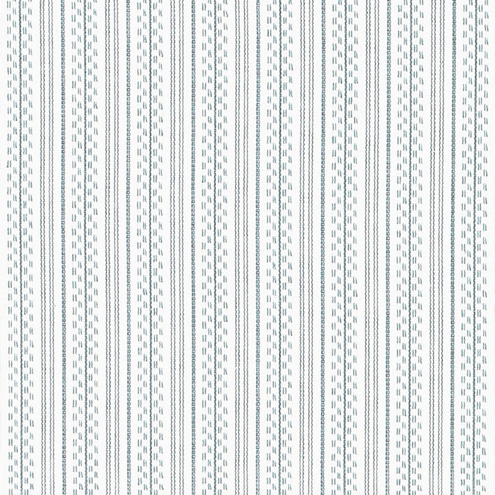 Jack Stripe Sky 71410 by Schumacher Designer Fabric Essentials-Stripes-Ii 100% Cotton - Horizontal: 1.125 and Vertical: - 53 - Swanky Fabrics -