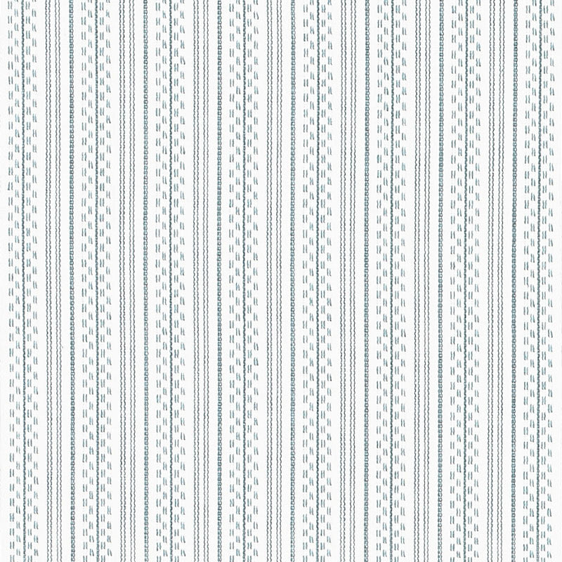 Jack Stripe Sky 71410 by Schumacher Designer Fabric ESSENTIALS: STRIPES II COTTON 100% INDIA </p><p>Repeat: Horizontal: 1 1/8" (3CM) and Vertical: 53 - Swanky Fabrics -