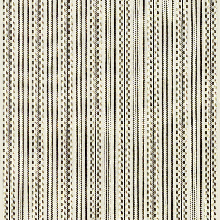 Jack Stripe Black 71414 by Schumacher Designer Fabric Essentials-Stripes-Ii 100% Cotton - Horizontal: 1.125 and Vertical: - 53 - Swanky Fabrics -