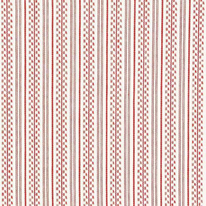 Jack Stripe Red 71415 by Schumacher Fabric Schumacher Fabric Jack Stripe Red 71415Fabric COTTON 100% INDIA </p><p>Repeat: H: HORZ. 1 1/8" (3CM) , V: 53 - Fabric Carolina -
