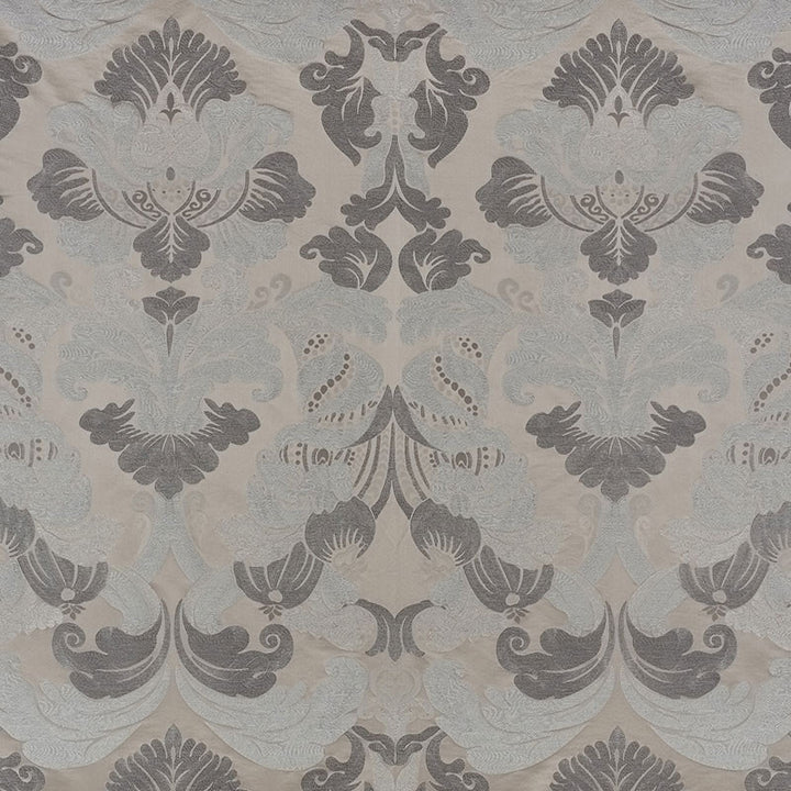 Molveno Damasco Pewter 71470 by Schumacher Fabric Schumacher Fabric Molveno Damasco Pewter 71470Fabric VISCOSE 35% ITALY </p><p>Repeat: H: HORZ. 27 1/2" (70CM) , V: VERT. 43 1/2" (110CM) 55.25 - Fabric Carolina -