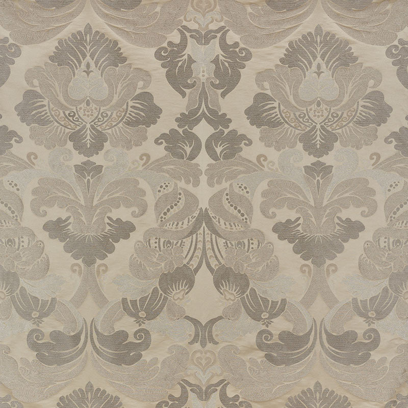 Molveno Damasco Champagne 71471 by Schumacher Fabric Schumacher Fabric Molveno Damasco Champagne 71471Fabric VISCOSE 35% ITALY </p><p>Repeat: H: HORZ. 27 1/2" (70CM) , V: VERT. 43 1/2" (110CM) 55.25 - Fabric Carolina -