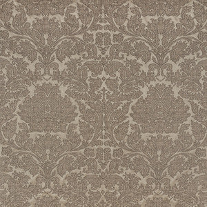 Belice Damasco Pewter 71481 by Schumacher Designer Fabric