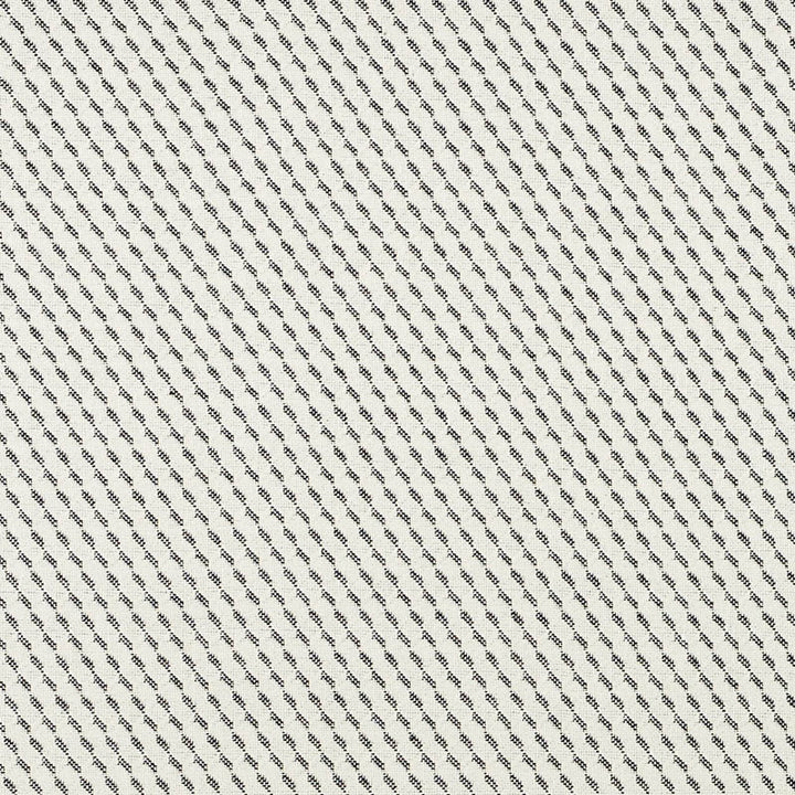 Sullivan Black 71591 by Schumacher Designer Fabric Essentials-Luxe-Upholstery 60% Linen, 40% Cotton - Horizontal: 3/4- and Vertical: 1.25 53.75 - Swanky Fabrics -