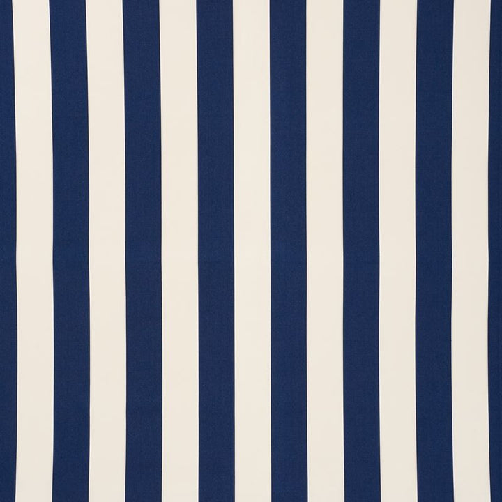 Cabana Stripe Navy 71755 by Schumacher Designer Fabric Indooroutdoor-Prints-Wovens 100% High Wyzenbeek 100,000 Horizontal: 7 and Vertical: - 57.75 - Swanky Fabrics -