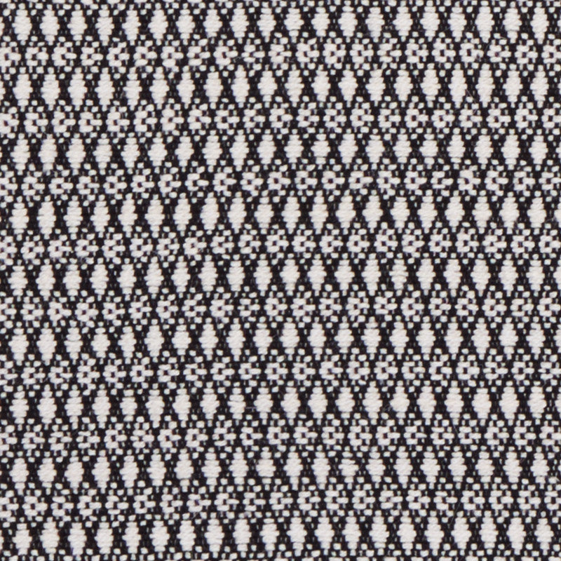 Zoila Black 71860 by Schumacher Designer Fabric Caravanne 70% Cotton, 30% Jute - Horizontal: 1/2- and Vertical: 1 52.3333333333333 - Swanky Fabrics -
