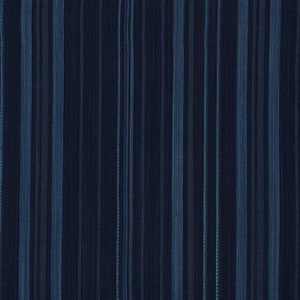 Cajamarca Stripe Indigo 71880 by Schumacher Designer Fabric