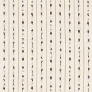 Rania Stripe Black 71900 by Schumacher Designer Fabric