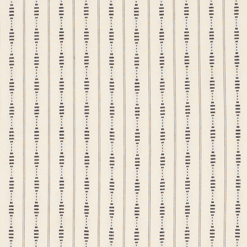 Rania Stripe Black 71900 by Schumacher Fabric Schumacher Fabric Rania Stripe Black 71900Fabric COTTON 100% INDIA </p><p>Repeat: H: HORZ. 1 1/2" (4CM) , V: VERT. 1 1/2" (4CM) 54 - Fabric Carolina -