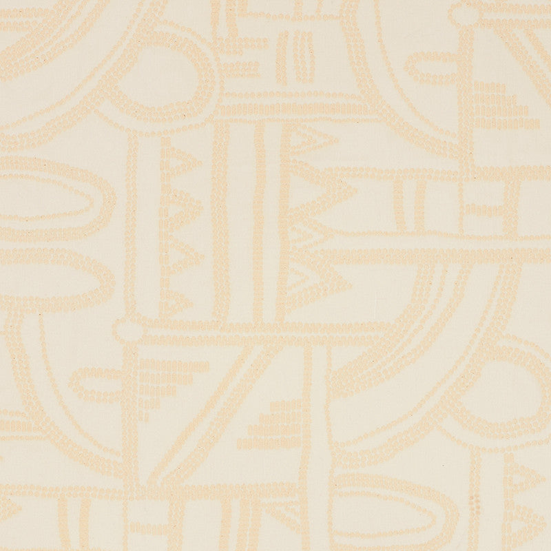 Nadia Matelasse Ivory 71920 by Schumacher Designer Fabric Caravanne 100% Cotton - Horizontal: 26.5 and Vertical: 24.5 52.5 - Swanky Fabrics -